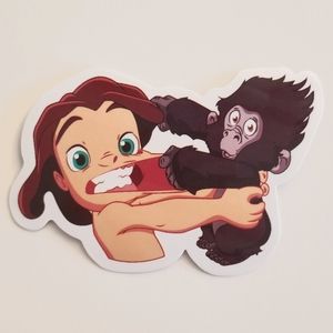 10/$10 Tarzan & Terk Sticker